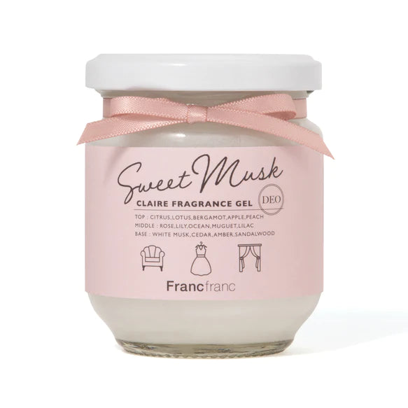 FRANCFRANC Claire Fragrance Gel- Sweet Musk (180g) ルーム