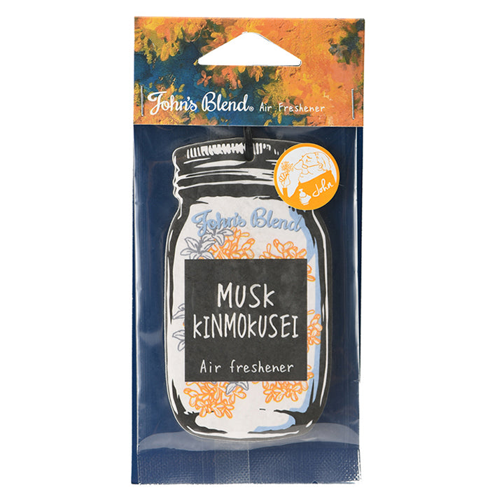 JOHN'S BLEND Musk Kinmokusei 2024 Air Freshener Jar Design