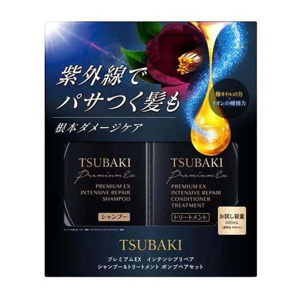 TSUBAKI Premium Intensive Repair Shampoo + Conditioner (400ml x 2) 黑椿限定洗护套装