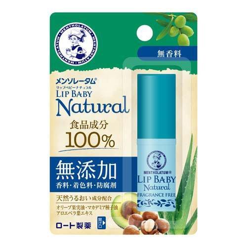 ROHTO Natural Lip Baby - Frargance Free/Pure Honey (4g) 2 Options 2款選