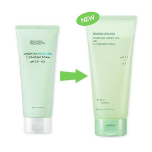 ROUND A’ ROUND Comfort Green Tea Gel Cleansing Foam (200ml)