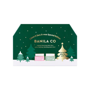 BANILA CO. Clean It Zero 2024 X-mas Special Edition (Cleansing Balm Original 50ml, Cleansing Balm Pore Clarifying 50ml, BANILA CO X-MAS Special Hairband x 1 pc)