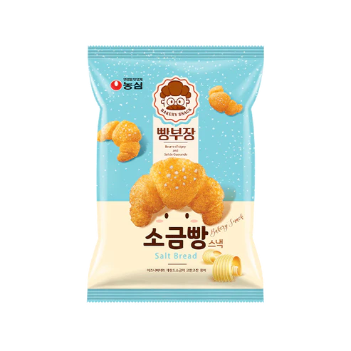 NONGSHIM Butter & Salt Bread Snack (55g) 빵부장 소금빵 牛角餅乾 BBD. 2025.01.17