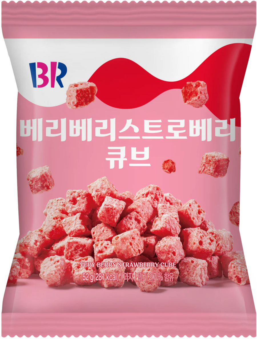 BASKIN ROBINS Very Berry Strawberry Cube (52g) 배스킨 베리베리스트로베리 큐브