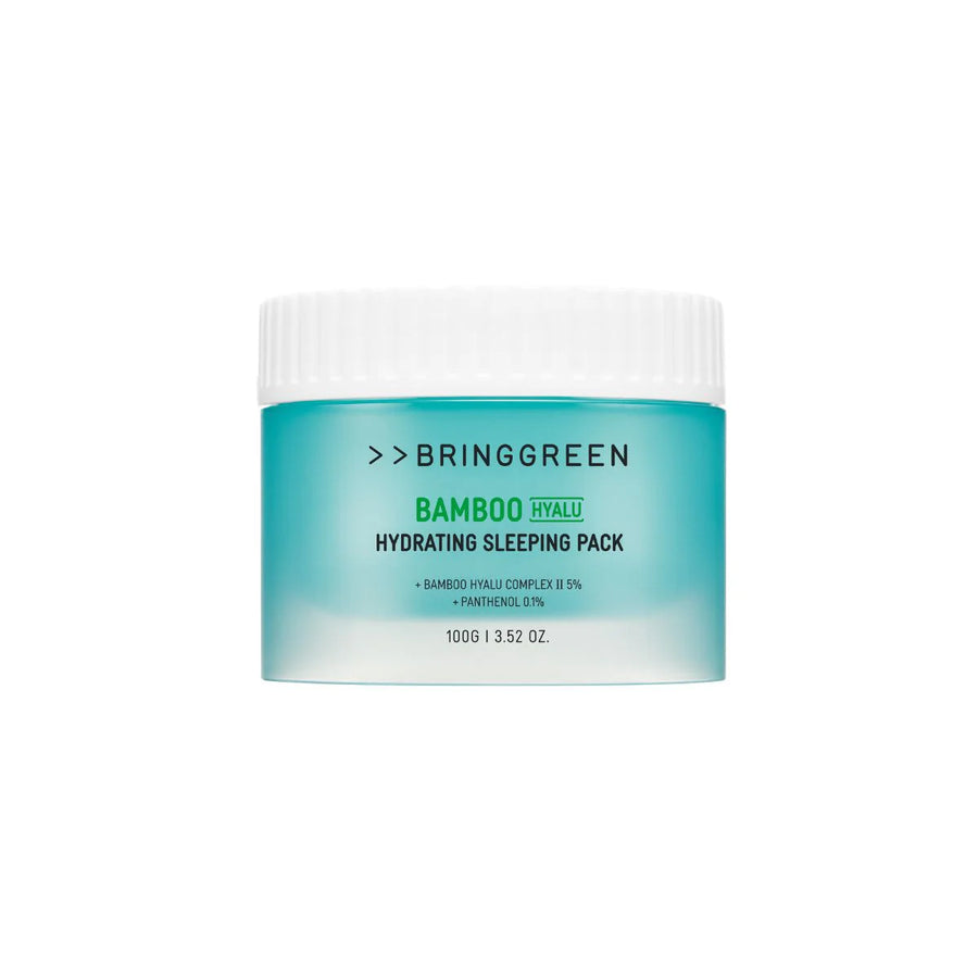 BRING GREEN Bamboo Hyalu Hydrating Sleeping Pcak (100g) [글로벌용] 브링그린 대나무 히알루 슬리핑팩