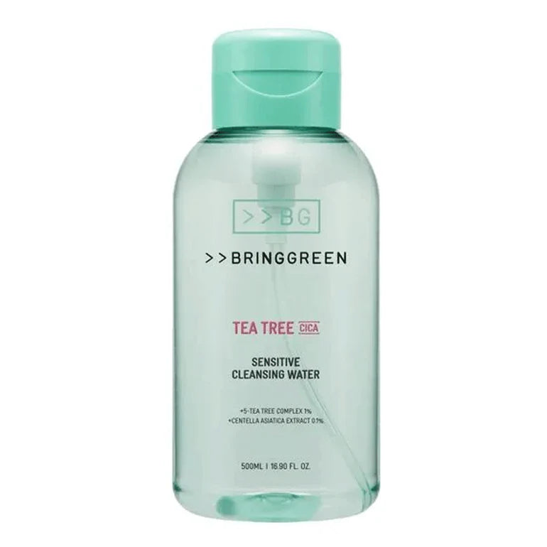 BRING GREEN Tea Tree Cica Sensitive Cleansing Water (500ml) 브링그린 티트리 시카 센시티브 클렌징 워터