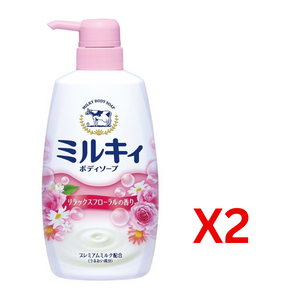 ((BOGO FREE)) COW MILKY Body Wash (550ml) - 3 Scents 日本牛乳石鹼 牛乳精華沐浴乳 - 三種可選