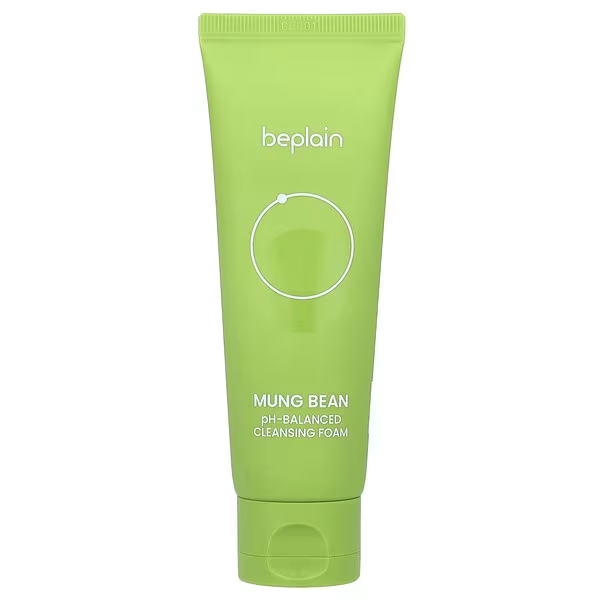 BEPLAIN Mung Bean pH Balanced Cleansing Foam (80ml)비플레인 녹두 약산성 클렌징폼