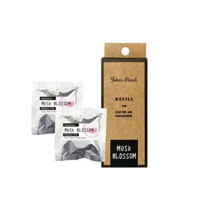 ((BOGO FREE))JOHN'S BLEND Refills for Clip Air Freshner for Car- Musk Blossom (2 refillls) (Copy)