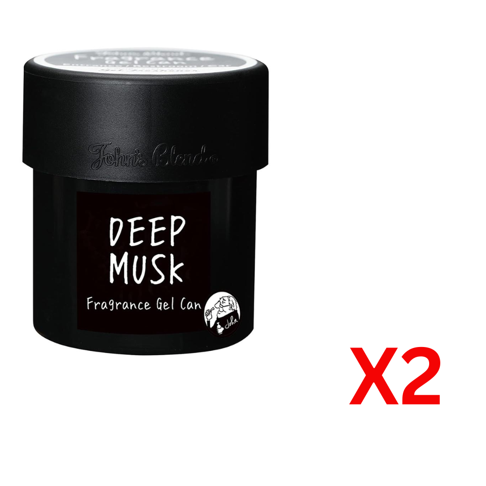 ((BOGO FREE))JOHN'S BLEND Fragrance Gel (Black Can Type)- Deep Musk (85g)