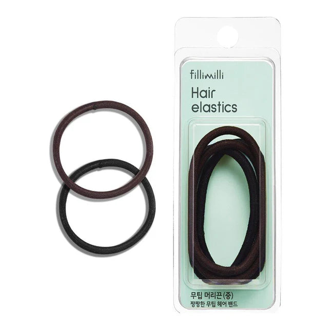 FILLIMILLI Hair Elastics (S) Black (6pc) 필리밀리 무팁머리끈(소)블랙6P_N