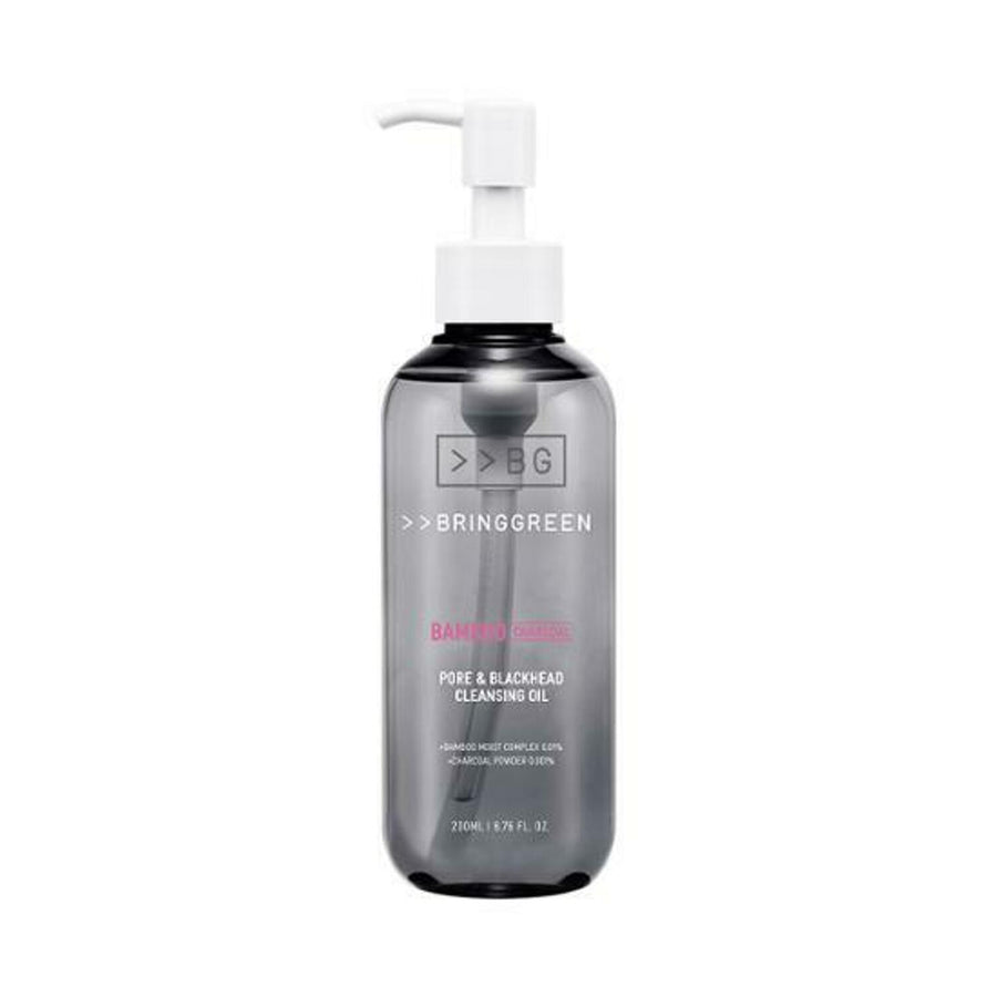 BRING GREEN Bamboo Charcoal Pore & Blackhead Cleansing Oil (200ml) 브링그린 뱀부차콜모공앤블랙헤드클렌징오일