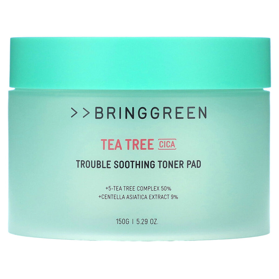 BRING GREEN Tea Tree Cica Trouble Soothing Toner Pads (90pcs)