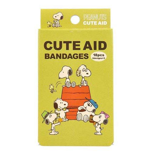 SANTAN Cute Aid Bandages- Snoopy Peanuts (18pcs)